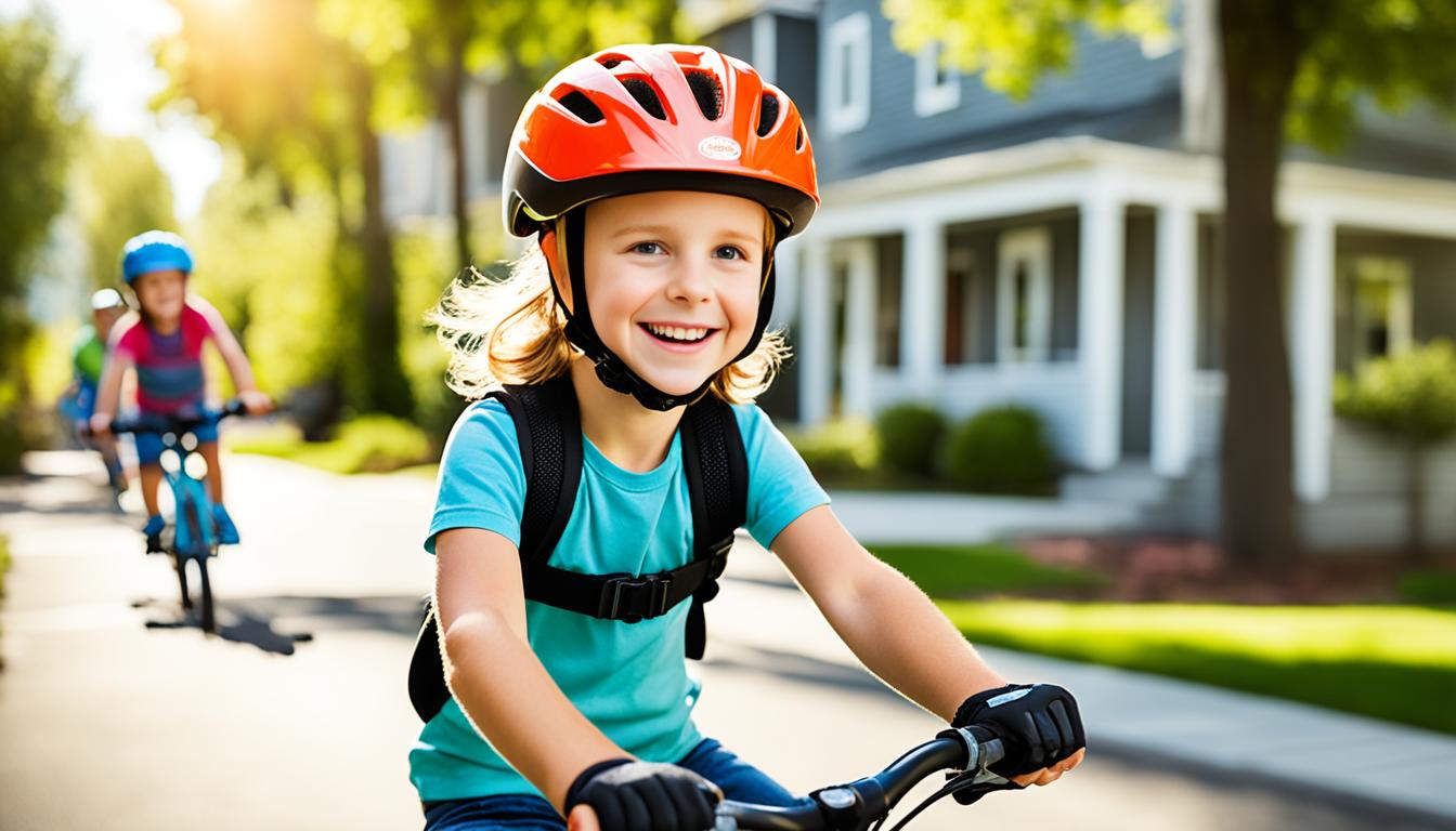 Bike safety gear for kids (helmets, knee pads, etc.)